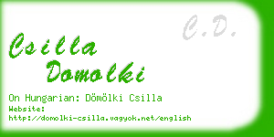 csilla domolki business card