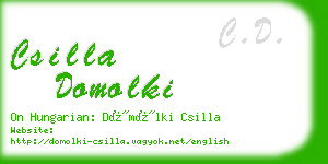 csilla domolki business card